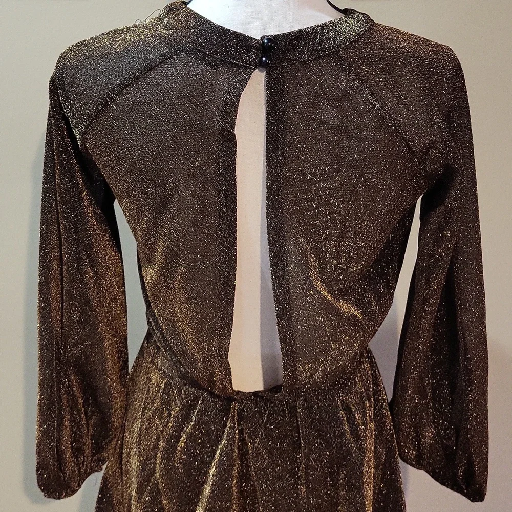 SHEIN Brown Bishop Sleeve Sundress for Cocktail - Picture 10 of 15